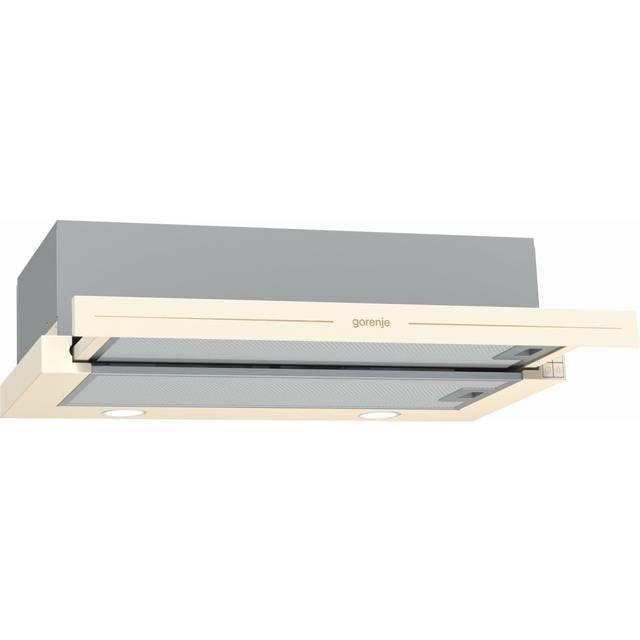 Gorenje Classico BHP62CLI - Hætte - teleskopisk - bredde: 60 cm - dybde: 31.5 cm - udtrækning og recirkulation (-) - med intern motor - elfenben