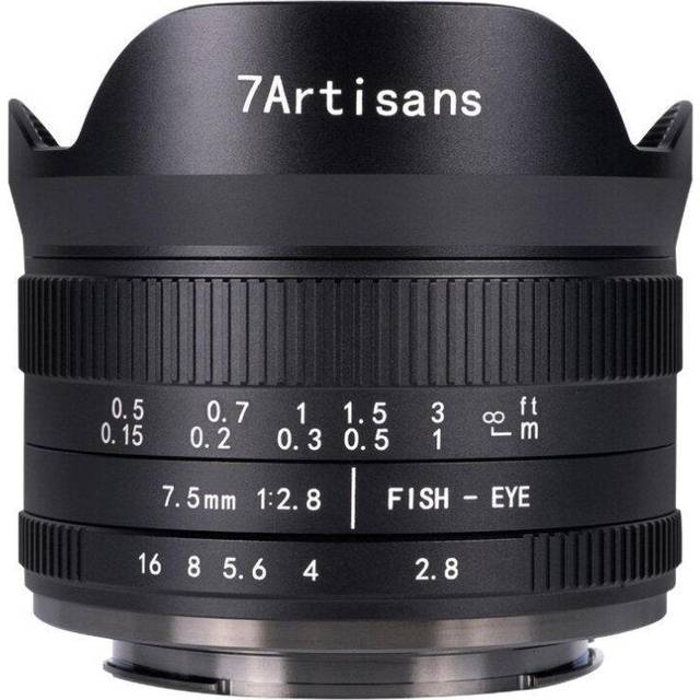 (Macro M4/3) 7.5mm f2.8 Fisheye Lens 180 APS-C Manual Fixed Lens for Canon EOS-M Mount for Fuji FX for Sony Cameras