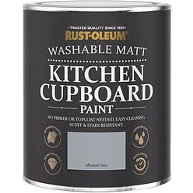 Rust-Oleum Matt Finish Kitchen Cupboard Paint In Mineral Grey