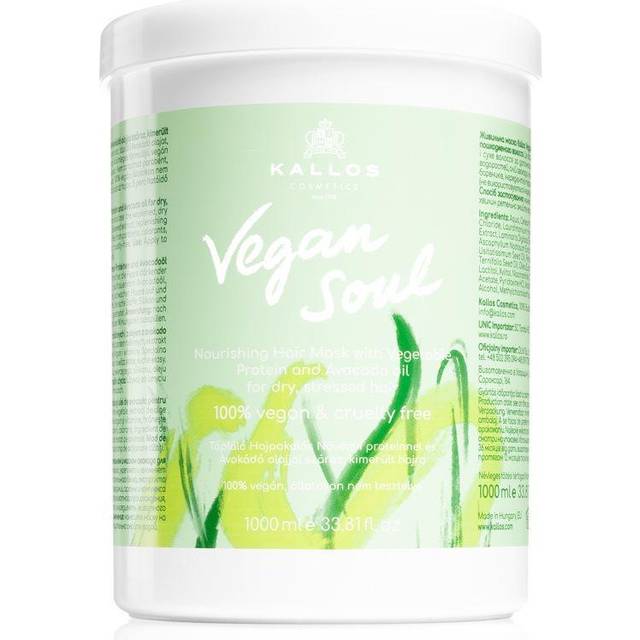 Kallos Vegan Soul Nourishing Hair Mask Nourishing Mask 1000ml