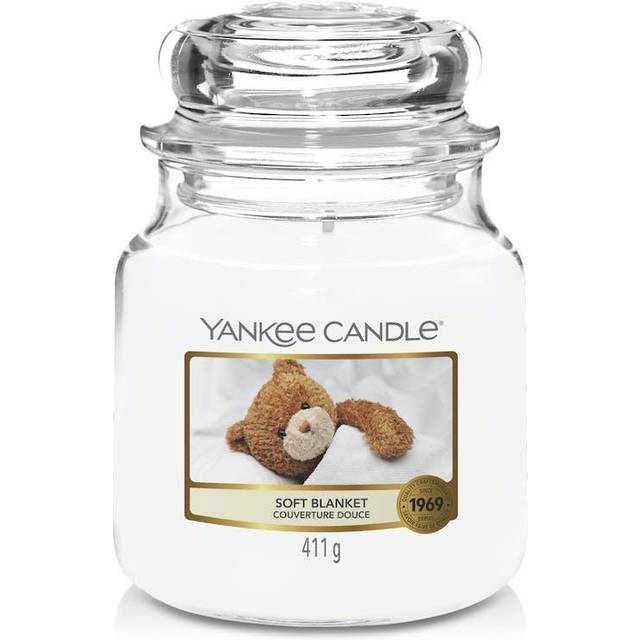 Womens Soft Blanket Medium Candle Jar - White - One Size