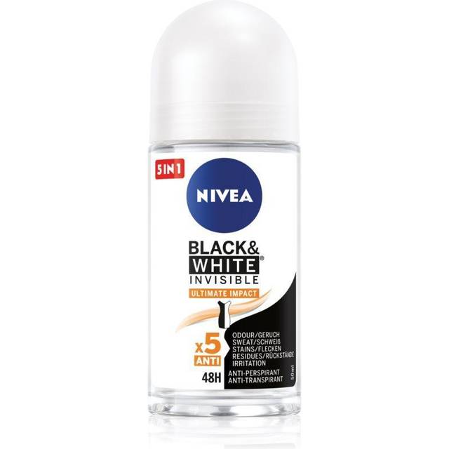NIVEA Invisible Black & White Ultimate Impact Roll-On Antiperspirant För kvinnor 50 ml