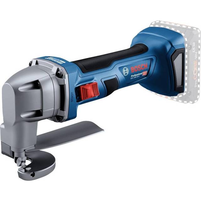 Bosch Professional sladdlös plåtsax GSC 18V-16 E (effekt på 700 W, grepp på 156 mm, borstlös motorteknik, utan batteri och laddare, i kartong)
