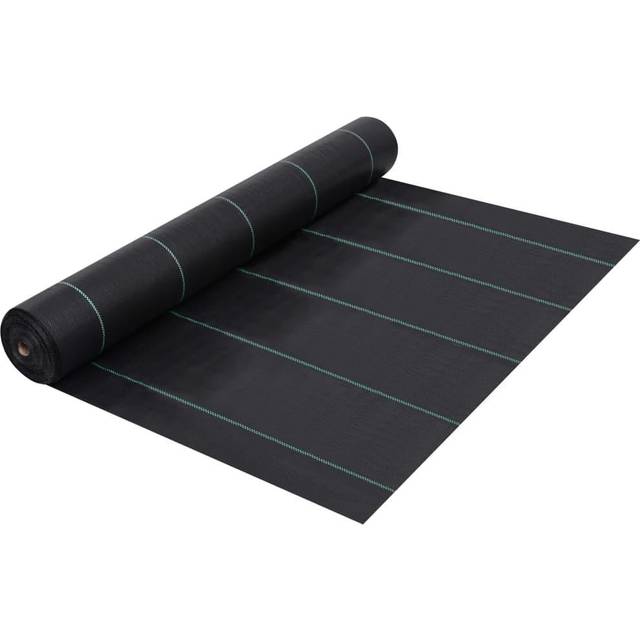 vidaXL Weed & Root Control Mat Black