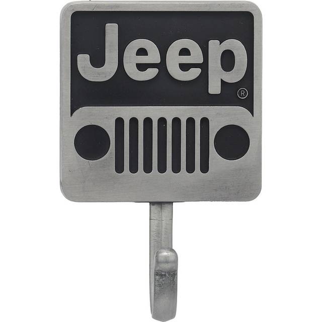 Open Road Brands Jeep Grille Metal Wall Hook - Jeep Wall Hook for Coats  Jackets  Keys and More