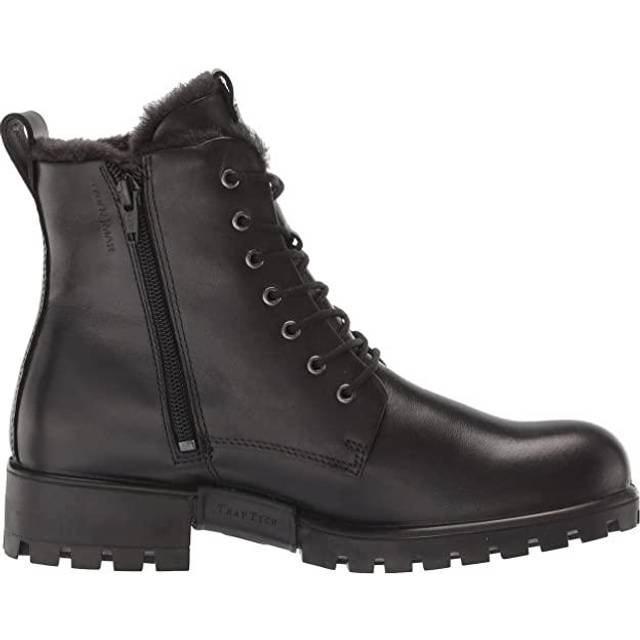 ECCO Modtray W - Women's Leather Lace-Up Mid-Cut Boot - Black - Size: 7.5 (EU 41)