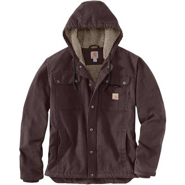 carhartt mens Bartlett Jacket (Big Tall) Work Utility Outerwear, Dark Brown, 4X-Large Big Tall US
