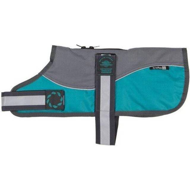 "Outhwaite Reflective Grey/Teal  Padded Harness Coat w/o collar 24"" (61cm) - 262223"