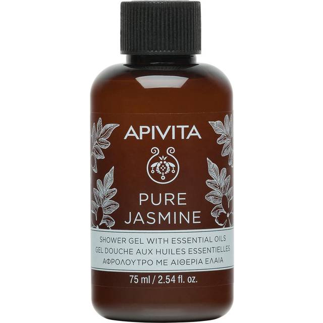 Apivita Pure Jasmine Travel Shower Gel with Essential Oils with Jasmine
