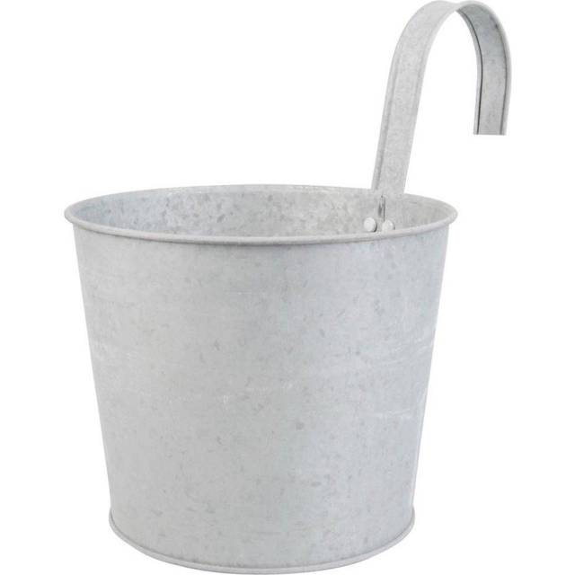 Balcony Flower Pot (Zinc) (28cm H X 18cm W X 25cm D)