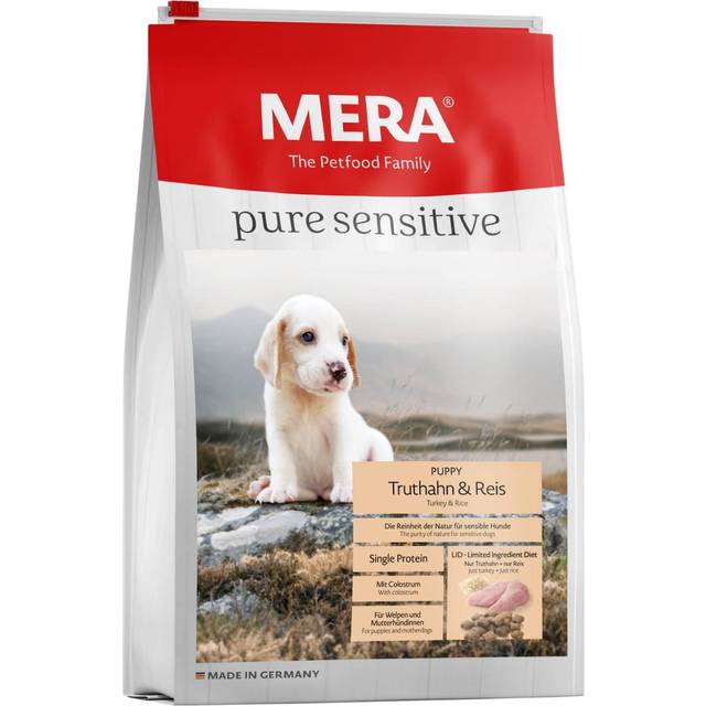 Mera Petfood Pure Sensitive Puppy Kalkon & Ris 12,5 kg