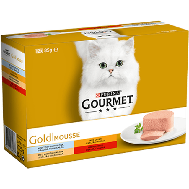 Våtfoder Mousse för katt 12-pack - 12 x 85 g