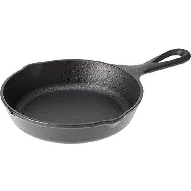 "Lodge Wildlife Series-6.5"" Cast Iron Skillet with Wolf Scene, Black"