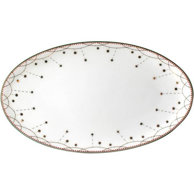 Wik & Walsøe Julemorgen serveringsfat ovalt 20 cm - Multi
