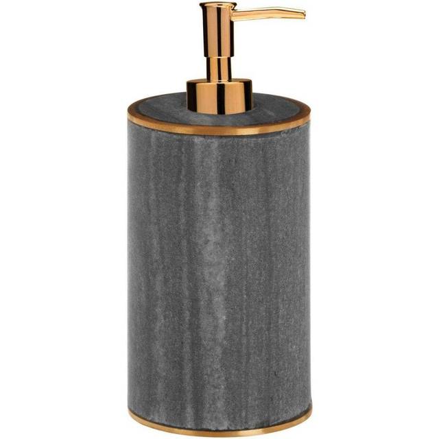Grey Marble Brass Liquid Soap Lotion Dispenser Bath Bathroom Kitchen Accessory