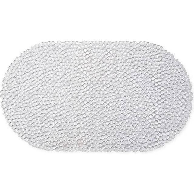 Croydex non slip suction bath mat, clear small bubbles design, 69 x 39cm