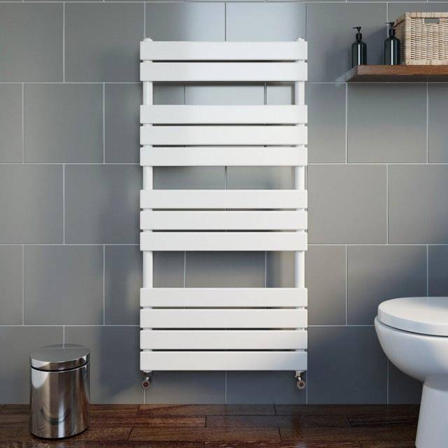 Duratherm - Flat Panel Heated Towel Rail White - 1200 x 600mm