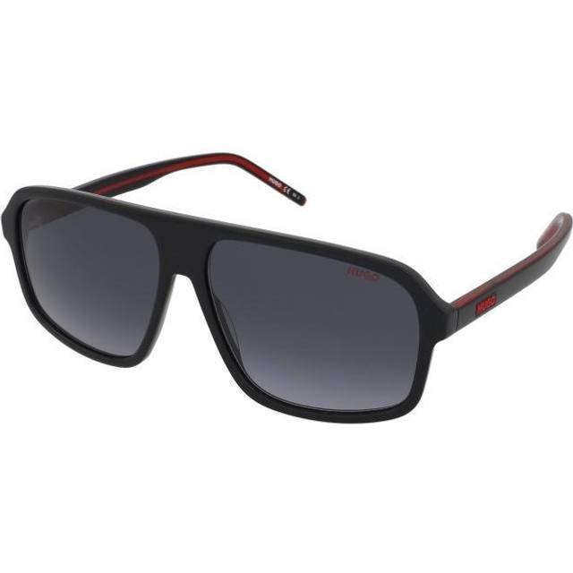 Hugo Boss Man HG 1195/S 807/9O Sunglasses Acetate Black Grey Squared  Shaded