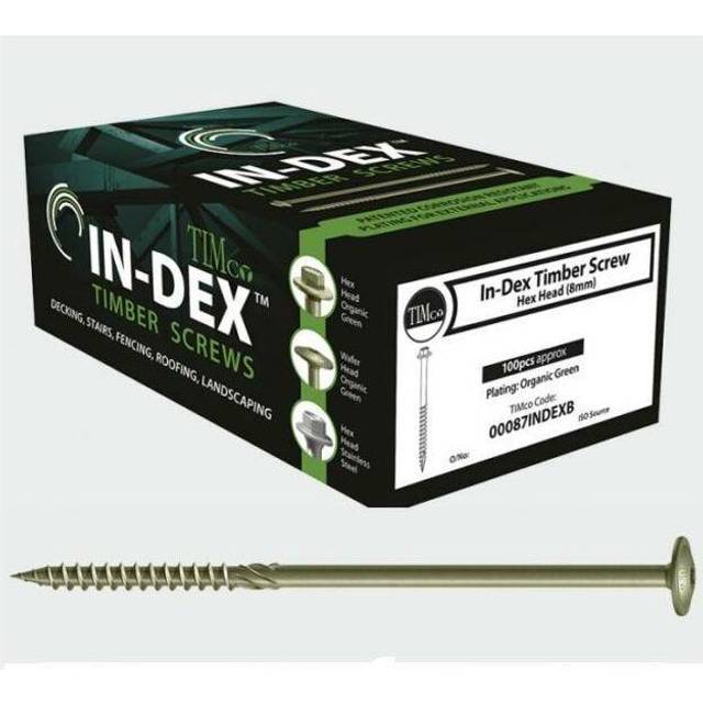 TIMCO Timber Frame Construction & Landscaping Screws Wafer Exterior G- you get 3