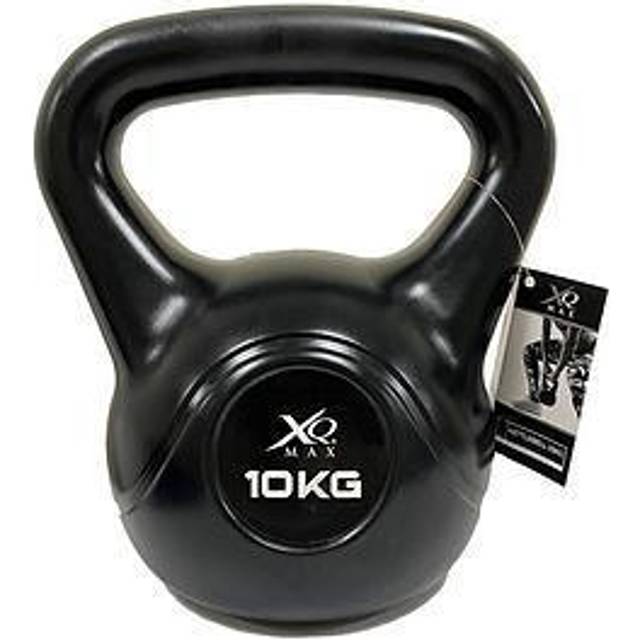 Non-Slip Kettlebell With Protective Vinyl Cover - 10kg - Black - One Size
