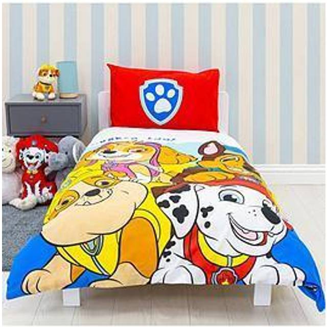 Paw patrol toddler duvet set children's bedding fits toddler, junior or cot bed