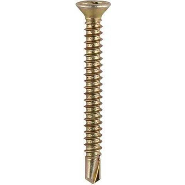3.9 x 38mm Self Drilling pvc csk zyp Screws Qty 1000 - Timco
