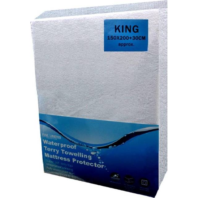 Waterproof terry towel mattress protector fitted bed sheet cover topper bedding