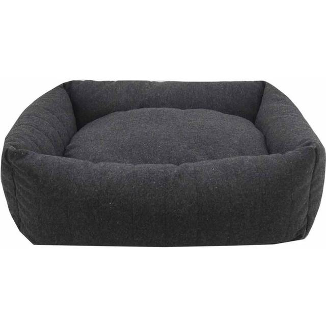 Rosewood Medium Dog Bed For Medium Dog Breeds. Machine Washable, Super Soft And Cosy Grey Felt Orthopaedic Memory Foam Dog Bed, 73X55X17Cm