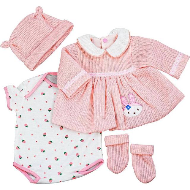 "(Peach Bunny Girl Outfit) The Magic Toy Shop 20"" Lifelike Reborn Dolls Clothes Handmade Outfit Girl Boy Toy Dress"