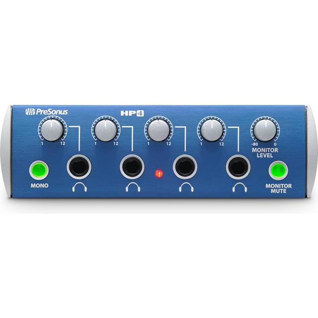 PreSonus HP4 Hörlursförstärkare, Mörkblå, 4 kanaler