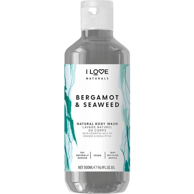 I love... Love Naturals Bergamot & Seaweed Body Wash, Natural Oils Of Orange & Basil 500ml