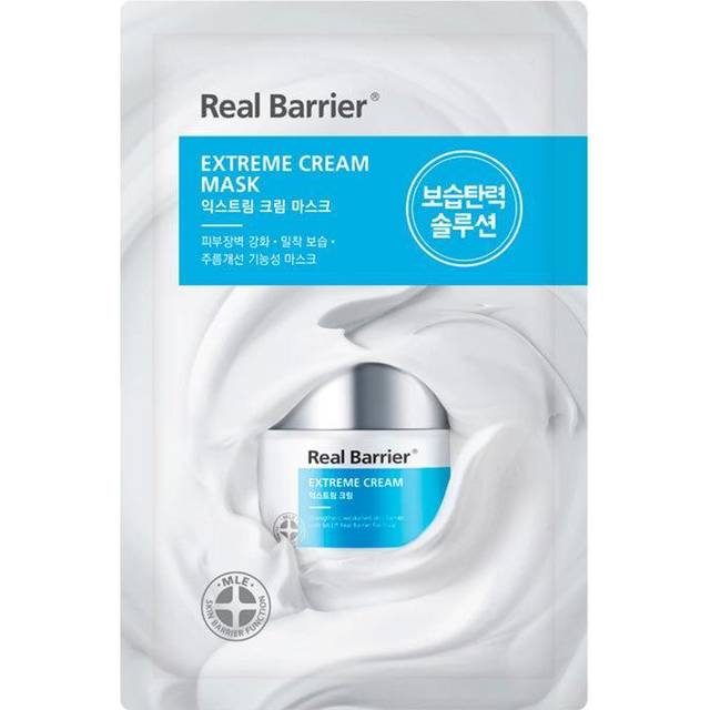 Real Barrier Extreme Cream Mask Lindrande arkmask för ansiktet för intensiv återfuktning 27 ml