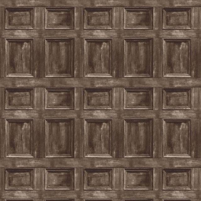 Fine decor fd31055 distinctive wood panel wallpaper brown