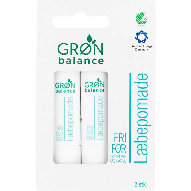 Læbepomade 2 stk Grøn Balance