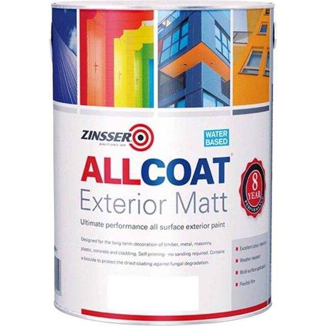 Zinsser Allcoat Water Based Matt White 1L