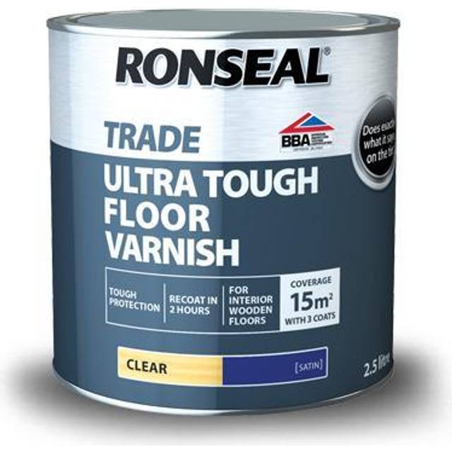 Ronseal Trade Ultra Tough Floor Varnish Clear (5L Satin)