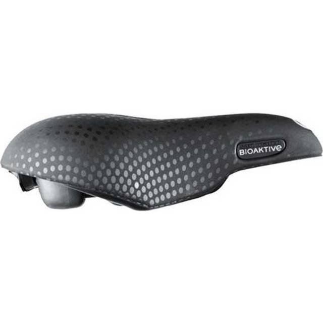 Selle San Marco BIOAKTIVE City Gel – Urban Cykelsadel med Gelinsatser, Bred och Bekväm Stadssadel – Storlek L1, Svart