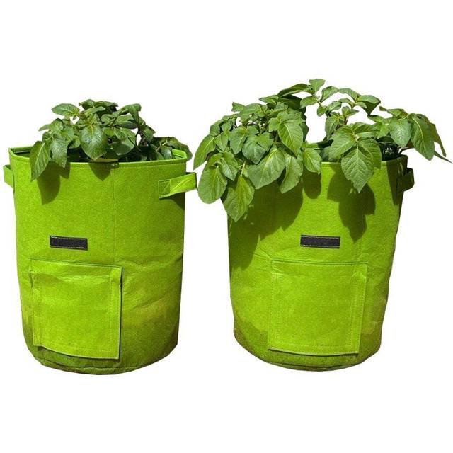 Potato Planter Grow Bags 37 Litre (Set of 2) Non - Woven Aeration Fabric Pots