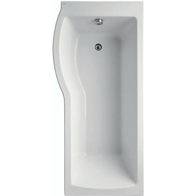 Ideal Standard Tempo Arc 170Cm X 80Cm Idealform Shower Bath. Left Hand, No Handgrips, No Tapholes, White