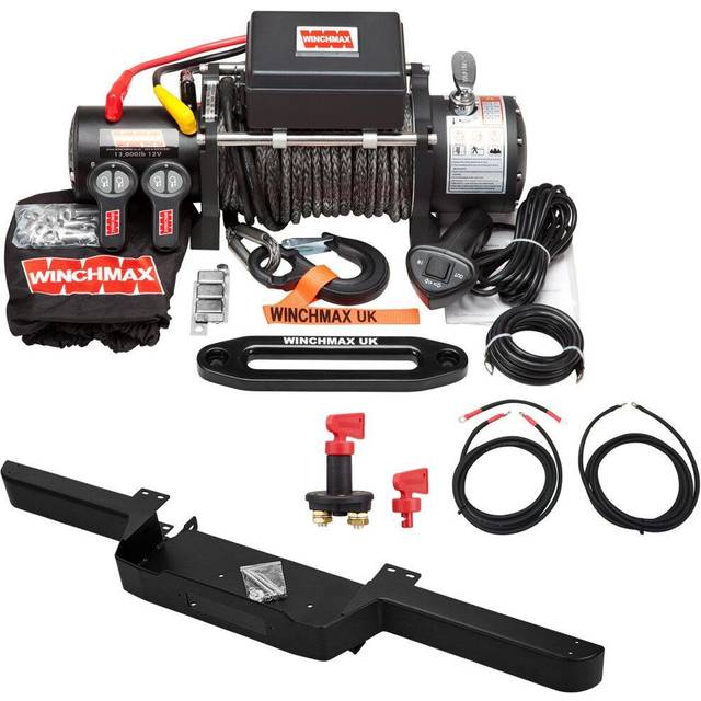 Land rover defender winch + winch bumper + wiring kit + isolator combo