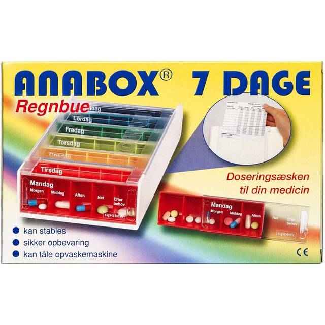 Anabox Doseringsæske Ugebox 1 stk