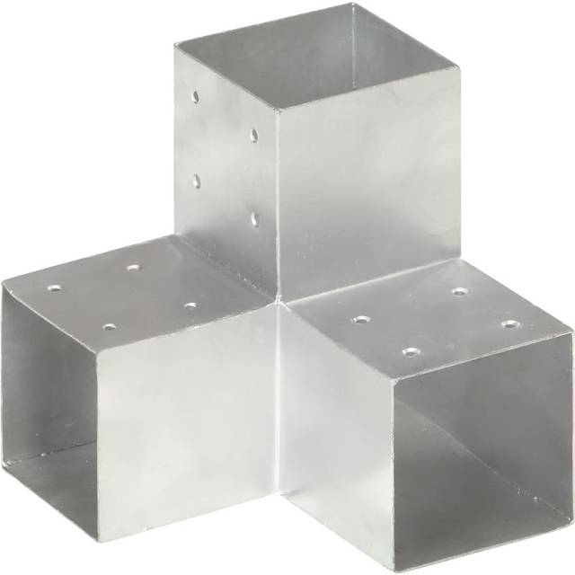 (101 x 101 mm/ 1 pcs, y shape) vidaXL 1/4x Post Connectors Galvanised Metal Wood Multi Shapes Multi Sizes