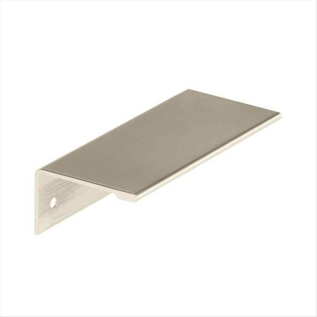 Amerock  Cabinet Pull  Satin Nickel  3 inch 76 mm Center to Center  Edge Pull  1 Pack  Drawer Pull  Drawer Handle  Cab