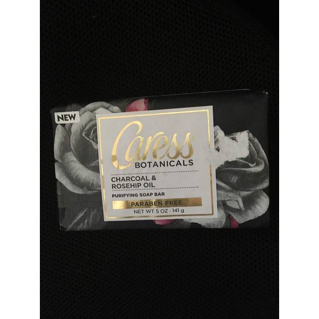 Caress Botanicals 5 Pack Charcoal & Rosehip oil Beauty Purifying Soap bar Paraben Free 5 Oz