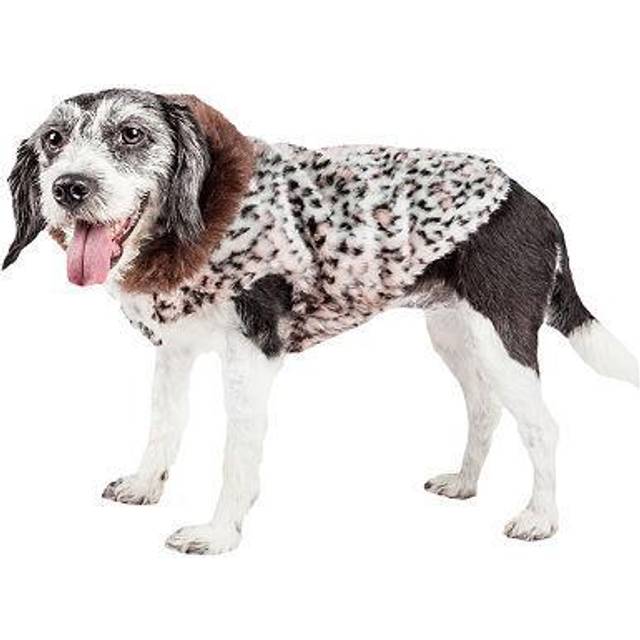 Pet Life A Luxe Furracious cheetah Patterned Mink Fur Dog coat - Dog J
