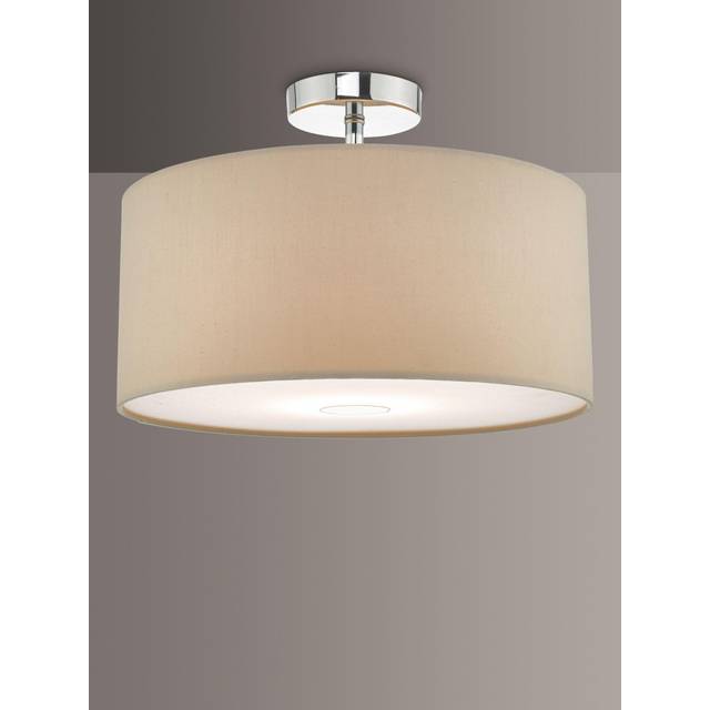 Dar Lighting Group Dar RON1029 Ronda 3 Light Pendant 40CM Drum Ecru Fa