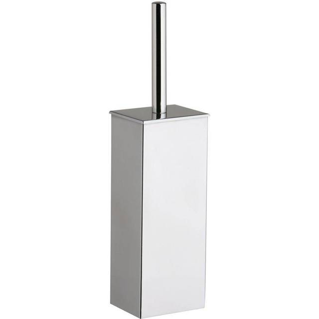 Premier Housewares 1600452 Toalettborste och hållare - Rostfritt stål, H37 x B 10 x D 10 cm
