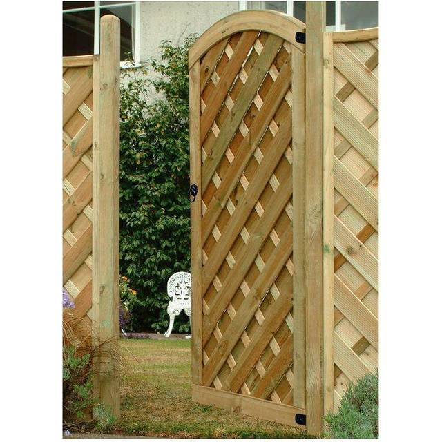 6ft High (1800mm) Forest Garden Europa Dome Gate - Pressure Treated