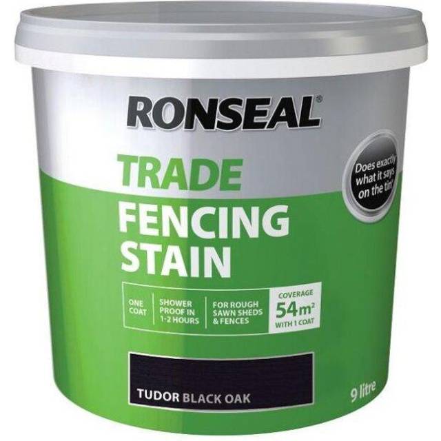 Ronseal 10 Year Woodstain Natural Pine Satin 750ml - Black