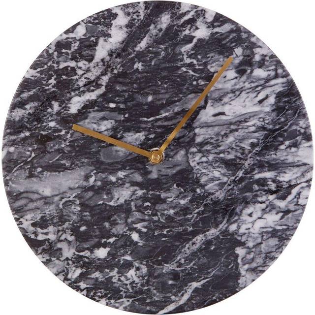 Orsina Lamonte Black Marble Wall Clock